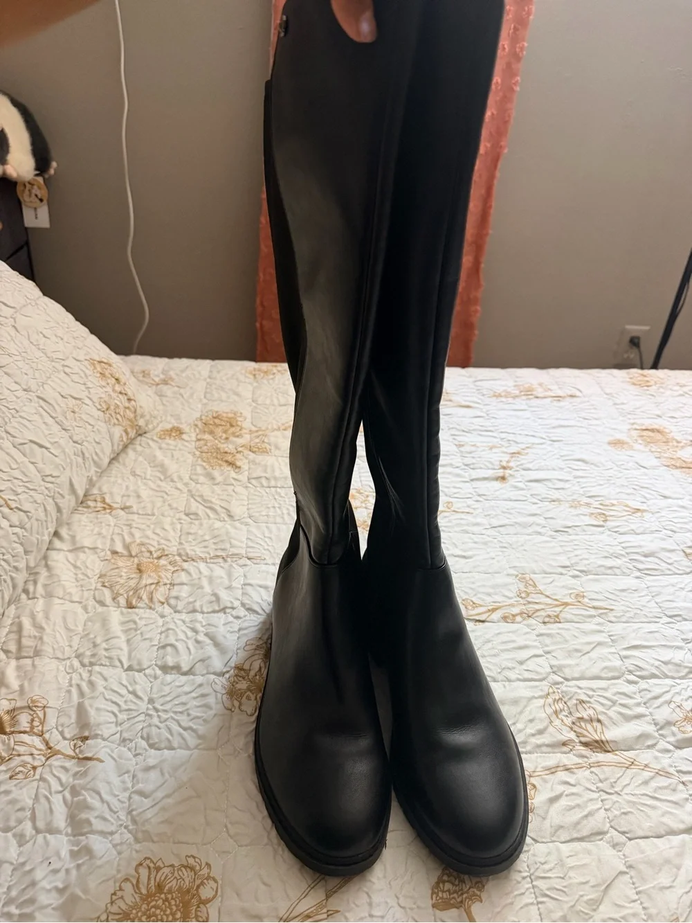 Anne Klein Women's Tall Black Over-The-Knee Riding Boots